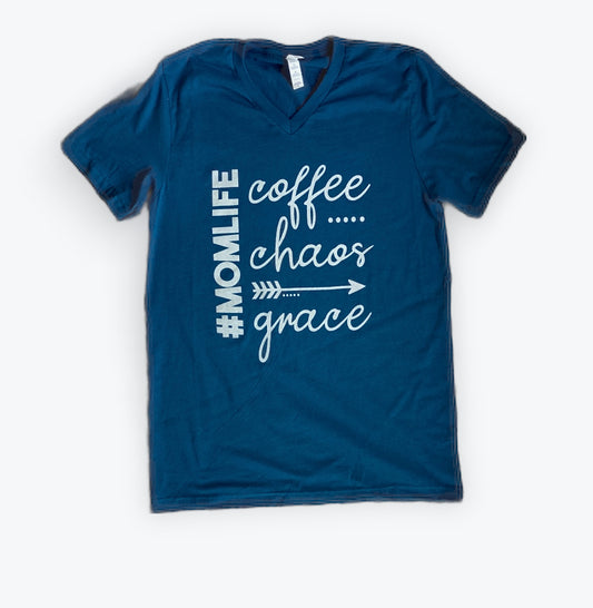 Mom Life V-neck